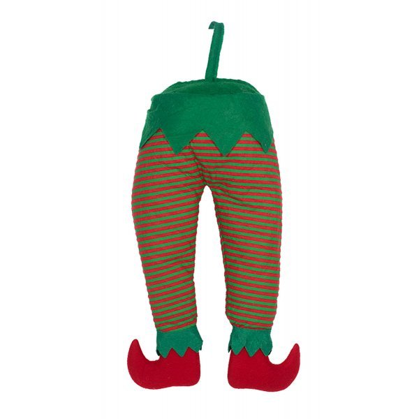 Χριστουγεννιάτικα Υφασμάτινα Κρεμαστά Πόδια Καλικάντζαρου (30cm) 